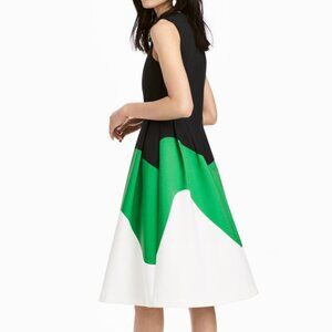 H&M Colorblock Sleeveless Midi Dress